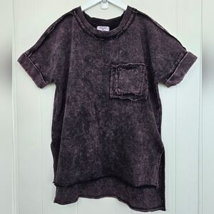 Zenana Outfitters Black Oversized Boxy T-Shirt Size M